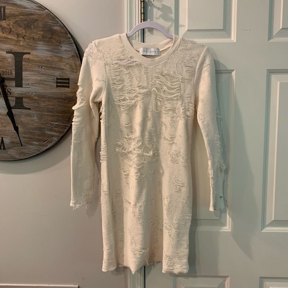 IRO Jeans Shredded Dress sz S